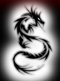 Dragon Black White